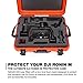 Nanuk 940 Ronin M Waterproof Hard Case with Custom Foam Insert for DJI Ronin M Gimbal Stabilizer System - Orange