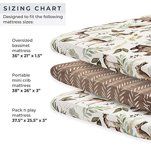 Pobibaby 2 Pack Premium Pack N Play Sheets Fitted for Standard Pack