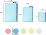 Vicloon 15Pcs Zip Lock Bags Mesh File Wallets A4 A5 A6 Assorted Colors view 2