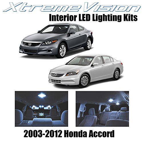 Click Here to See More Images XtremeVision Honda Accord 2003-2012 (12 Pieces) Cool White Premium Interior LED Kit Package + Installation Tool