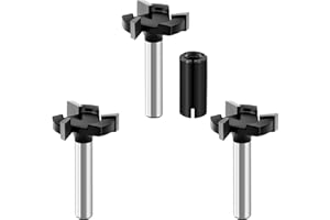 CNC Spoilboard Surfacing Router Bits, 1/4-Inch Shank 1-Inch Cutting Diameter, DARTOTEK Slab Flattening Router Bit Planing Bit