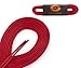 OrthoStep Waxed Very Thin Dress Round Fire Red 30 inch Shoelaces 2 Pair Pack