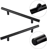 CYEER 20 Pack Black 128mm Cabinet Handles T Bar Stainless Steel Matte Black view 3