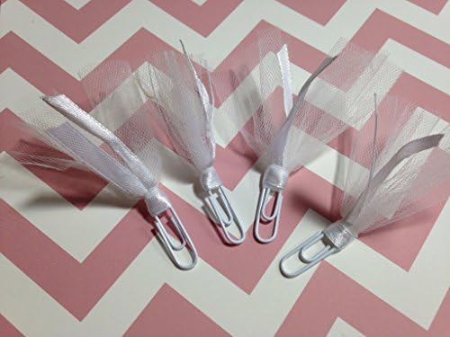 Small paper clip embellishments for wedding planner, happy planners, bibles, scrapbooks and more, set of 4