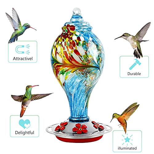 Glass Hummingbird Feeder Homaisson 32oz Hummingbird Feeders for