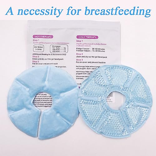 Breast Therapy Ice Packs, Hot and Cold Breast Pads, Breastfeeding