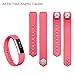 Vancle Fitbit Alta Bands, Newest Adjustable Replacement Bands for Fitbit Alta/ Fitbit Alta band/ Fitbit Alta Bands (with Metal Clasp,No Tracker)(Red,Small)
