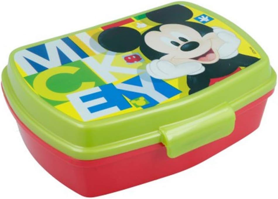 Caja de Sandwich para niño Mickey Disney: Amazon.es: Jardín