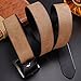 Tiitc Belts for Men Leather Dress Belt Black and Brown with Prong Buckle 38mm Wide (Black, 120cm)