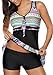 Women's Plus Size Two Piece Swimsuits for Woman Top and Bottom Set Swimdress