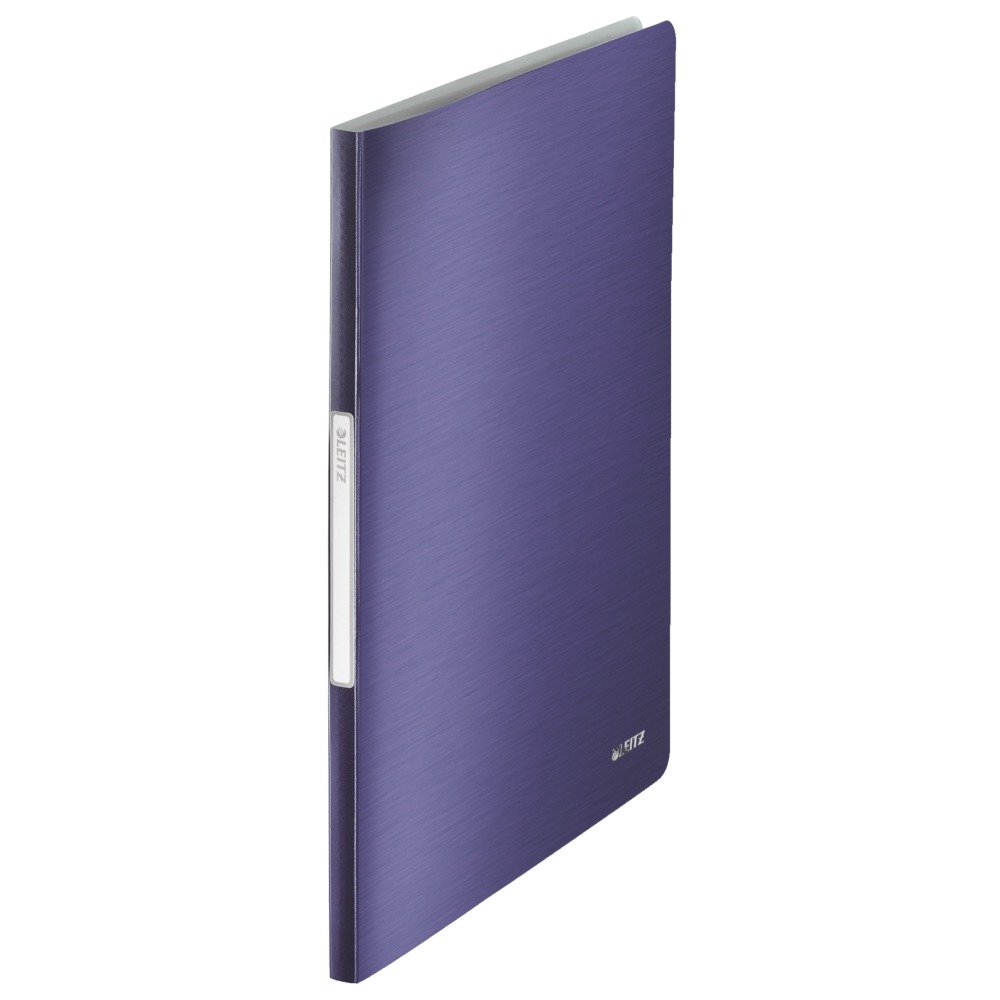 Leitz A4 Display Book, 20 Pockets, 40 Sheet Capacity, Transparent Pockets, Titan Blue, Style Range, 39580069