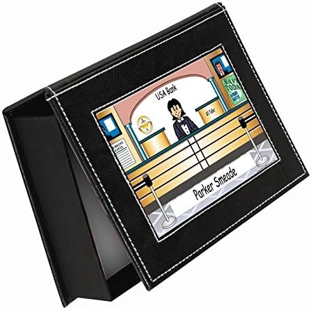 Printed Perfection Personalized NTT Banking Female Keepsake - Photo - Jewelry - Memory Box Banker, Bank Manager, Financial Institution, Lender, Loan Officer, Broker