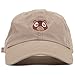 Jojoshine Bear Embroidered Washed Cap Unisex Cotton Cap Adjustable Plain Hat Khaki