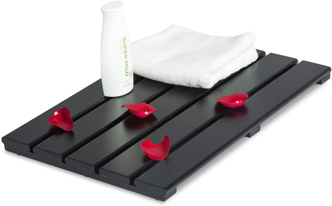 GOBAM Black Bath Shower Mat NonSlip and Easy to Clean Bathroom Floor