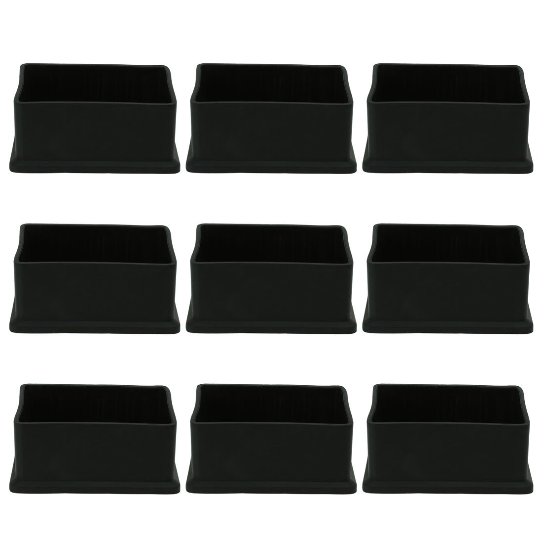 sourcingmap PVC Leg Caps Tips Feet Covers 30 x 40mm Inner Size 12pcs Furniture Floor Protector Reduce Noise Prevent Scratch for Desk Table Chair