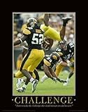 Iowa Hawkeye Football Motivational Poster Art Print 11x14 Nile Kinnick Stadium Herky