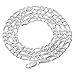 Italian Crafted 3.8mm 925 Sterling Silver Figaro Link Nickel Free Chain + Bonus Polishing Cloth