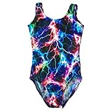 Lightning Metallic Tank Leotard (Youth M (8-10), Lightning Metallic)