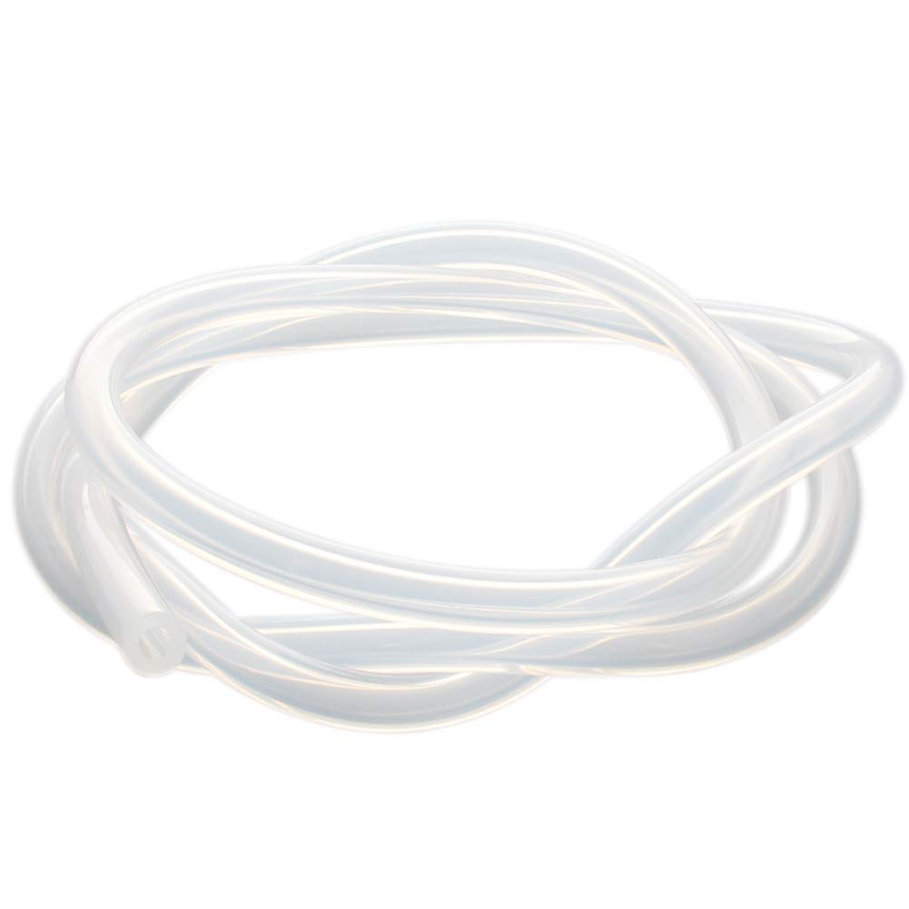 Othmro 1pc Silicone Tube, 5mm ID 10mm OD Flexible Silicone Pipe Water Air Hose Pipe, Rubber Tubing for Pump Liquid Gas Transfer (1m)