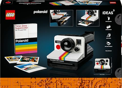 LEGO Ideas Polaroid OneStep SX-70 Kamera-Set für Erwachsene, Sammlerstück mit authentischen Details, kreative Beschäftigung, Fotografie-Geschenke für Männer, Frauen, Ihn, Sie & Teenager 21345 10