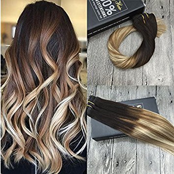 22 2 6 24 Sunny 22inch Clip In Human Hair Extensions Full