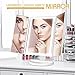 Makeup Mirror Vanity Mirror with Lights - Clarity LED Lighted Trifold Mirror with Touch Screen, 1x/2x/3x Magnification, Dual Power Supply and 180°Adjustable Rotation for Countertop Cosmetic