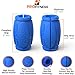Thick Bar Grips 1.0 Turns Barbell, Dumbbell, and Kettlebell Into Thick Gripz For Muscle Growth. Strengthen Your Forearm/Bicep/Tricep/Chest (Blue, 2.0 (Intermediate Thick Grip))