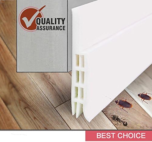 Self-adhesive Door Weather Stripping, Door Bottom under Seal Strip, Door draft and noise stopper, 2" Width x 39" Length - Mosoki.