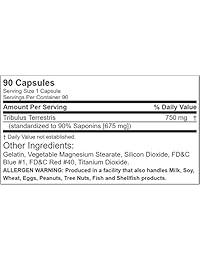 ALLMax Nutrition Trib X 90 puro Tribulus terrestris 750 mg – 90 °Cápsulas (2 unidades)