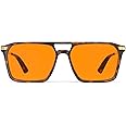 Goiteia Blue Light Blocking Glasses for Men Women-Orange/Green/Light Orange Blue Light Glasses, Improve Sleep&Anti Fatigue