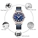 MINI FOCUS Women Simple Watches with Stainless Steel Mesh Band, Fashion Waistwatch (Blue, Luminous, Crystal Dial) Casual Watch for Women/Gril Gift MF0177L.04