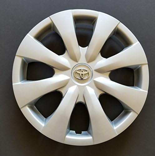 One New Replacement Fits 2009 2010 2011 2012 2013 Toyota Corolla 15 Inch; 8 Spoke; Silver; Plastic; Standard Leg