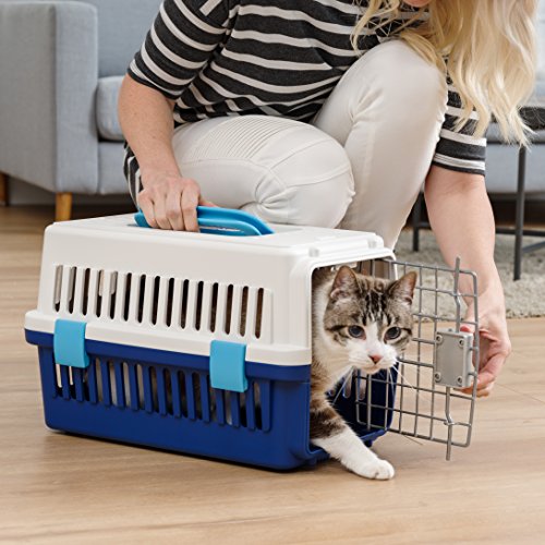 IRIS USA 18" Extra Small Deluxe Pet Travel Carrier with Removable Bowl