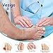 Gel Toe Separators,Toe Stretchers Toe Spacers for Cushioning and Relieve Bunion Pain Rubber Toe Straightener Achilles Stretcher for Men and Women (2 Pairs)