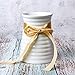 LY EMMET Artificial Rose Bouquets with Ceramics Vase Fake Rose Flowers Decoration for Table Home Office Wedding-Red