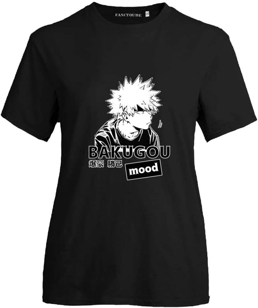 lunanana My Hero Academia T-shirt, Izuku Midoriya Shirt Crewneck Cosplay Short Sleeve Tee Top