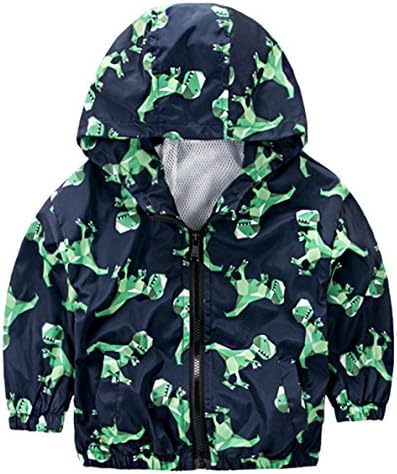 Toddler Kid Boys Dinosaur Hoodie Jacket,Hooded Coat Clothes Boys Jacket Outwear 2-3 Years