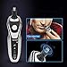 HANYANG Electric Shaver Razor For Men 3 in 1 Beard Trimmer Dry Wet 4D Rotary Trimmer Shaver Rechargeable Waterproof Cordless Shaver Facial Sideburns Nose Hair Shaver
