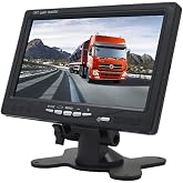 SallyBest&reg; 7'' TFT Color LCD Screen 2 Video Input Car Rear View Headrest Monitor for Car Rearview Cameras, Car DVD, Serveillance Camera, STB, Satellite Receiver and Other Video Equipment