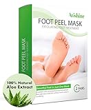 Arishine Exfoliating Foot Peel Mask, 2 Pairs Soft & Smooth Feet, Peeling Away Rough Dead Skin & Calluses in 1-2 Weeks(Green)