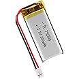 Qimoo 752248 3.7V Lipo Battery 800mAh 752248 Rechargeable Lithium Polymer Battery Pack with JST PH2.0mm Connector for Electronic Device
