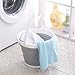 Attac Foldable Bucket Folding Fishing Outdoors Hiking Collapsible Water Carrier Silicone Camping Caravan, Grey/White, 10 Liter