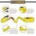 KwikSafety 1”x4’ Web Sling | 3200lbs Working Load Limit | Certified 2 Ply Eye-Eye Strap | Tie Down Cargo Lifting Rigging Crane Loading Hoisting Recovery Rope Towing Moving Equipment Webbing