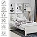 Harper&Bright Designs Wood Platform Bed with Headboard, Footboard, Wood Slat Support, No Box Spring Needed(Twin, White)