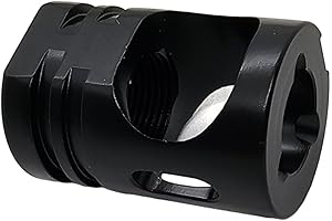 RIOT BALLS Gen1 Steel Thread Protector, Black, Low-Profile Design, 1/2x28 Compact Size, 1.25" Long Threaded End Cap