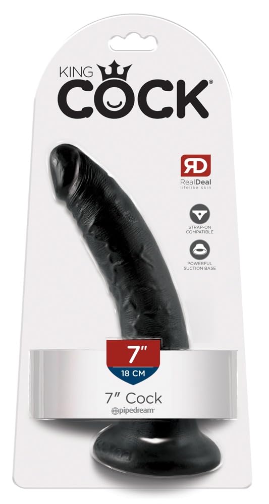 King Cock 17.8 cm Black Dildo