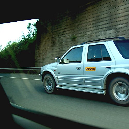 GAMPRO Set of 3 Sign Car Stickers Student Driver Sign Magnet Highly Reflective Vehicle Car Safety Sign Car Stickers Safety Signs Car Vehicle Reflective Sign Sticker Bumper Driver Lager Visible Text - Thumbnail 6