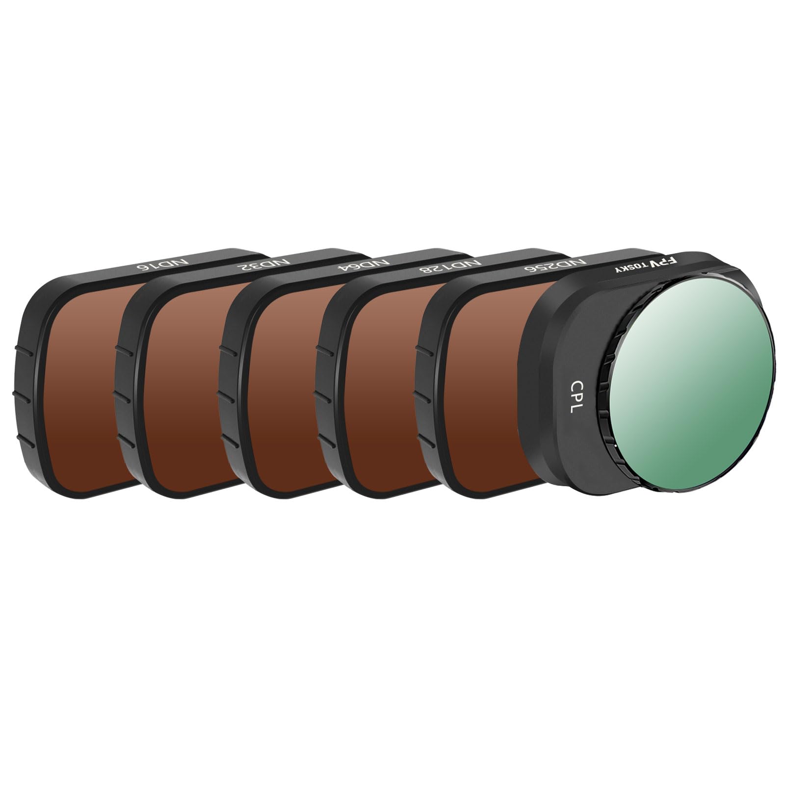 FPVtosky Mini 4 Pro ND Filter Set, Filters Kit Compatible with DJI Mini 4 Pro Accessories, 6 Pack (CPL, ND16, ND32, ND64, ND128, ND256)