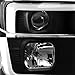 AKKON - For 2008-2010 F250 F350 F450 F550 Superduty Black LED Tube Projector Headlights Driver+Passenger Pair