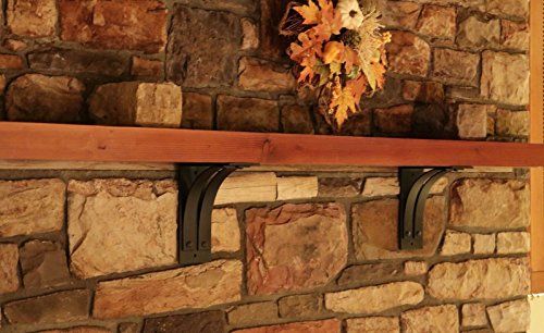 One 8"x10" Iron support for Mantel, Shelving, Granite, Stone, Rock, Marble counter top, Decorative, Very heavy Duty, 4" Wide, Free Shipping